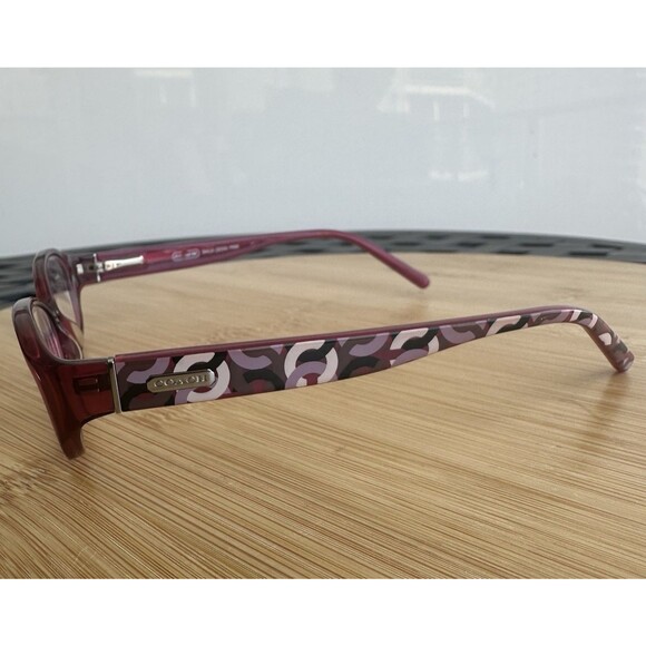 Coach Baila 2034 Pink Women\'s Eyeglasses 48-15 135 Full Rim Oval FRAMES ONLy main image 6